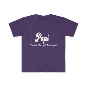 Papi. The Man. The Myth. The Legend. - Men's Fitted Short Sleeve Tee