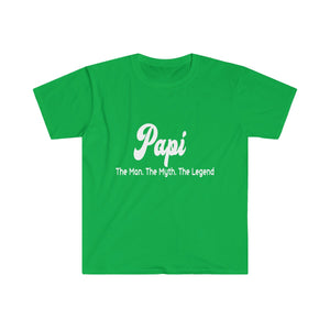 Papi. The Man. The Myth. The Legend. - Men's Fitted Short Sleeve Tee