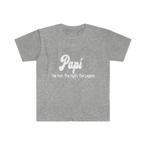 Papi. The Man. The Myth. The Legend. - Men's Fitted Short Sleeve Tee