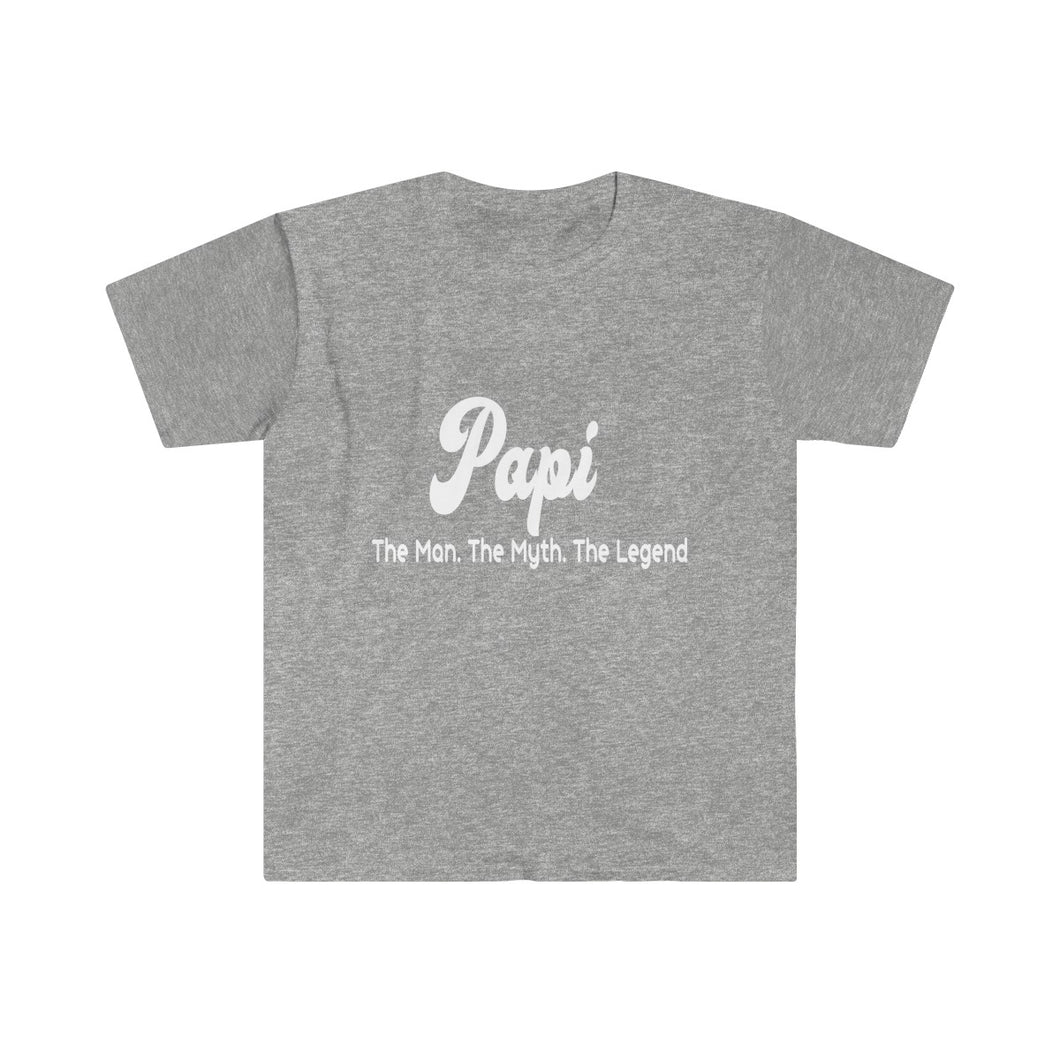 Papi. The Man. The Myth. The Legend. - Men's Fitted Short Sleeve Tee