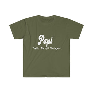 Papi. The Man. The Myth. The Legend. - Men's Fitted Short Sleeve Tee